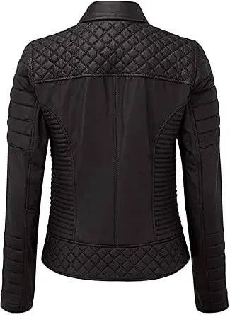 Women’s Biker Classic Asymmetrical Brando Style Bomber