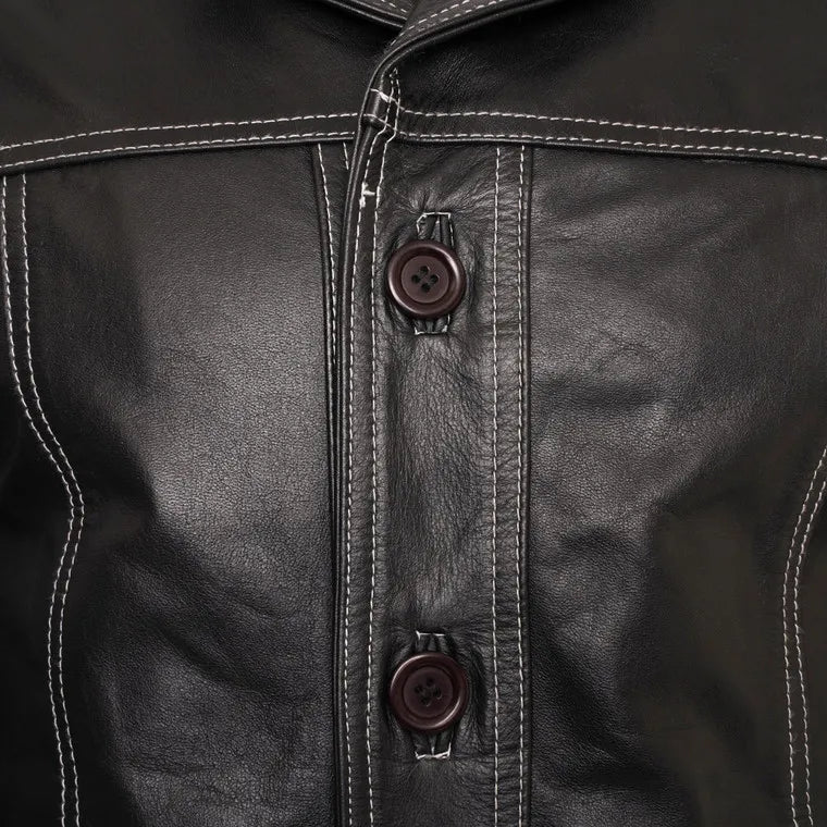 Black Leather Fight Club Brad Pitt Jacket