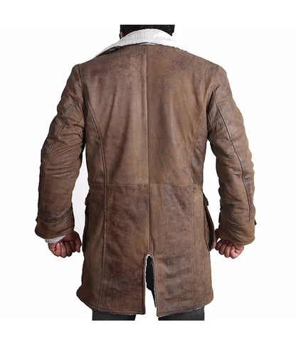 Brown Bane Trench Coat Original Distressed From The Movie The Dark Knight Rises